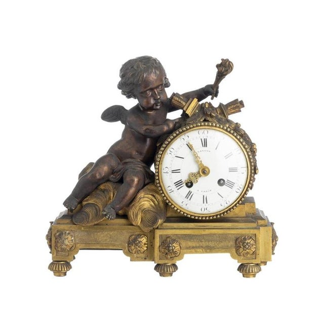Table Clock from Lenoir a Paris, 1800s For Sale - Image 6 of 6