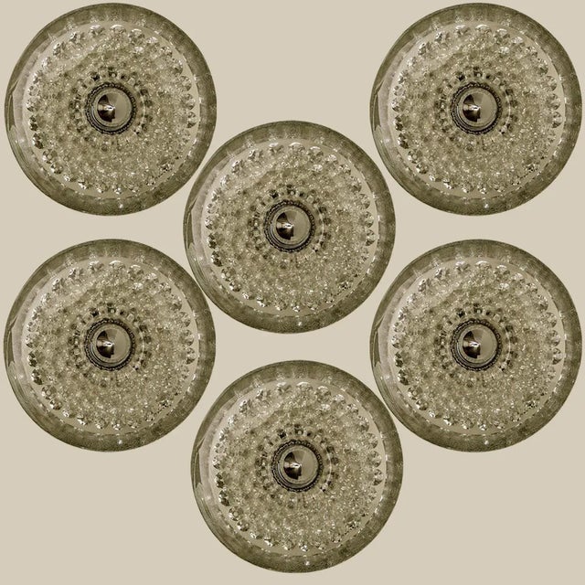 Sculptural Glass and Chrome Wall Light from Peill & Putzler, 1970s For Sale - Image 9 of 14