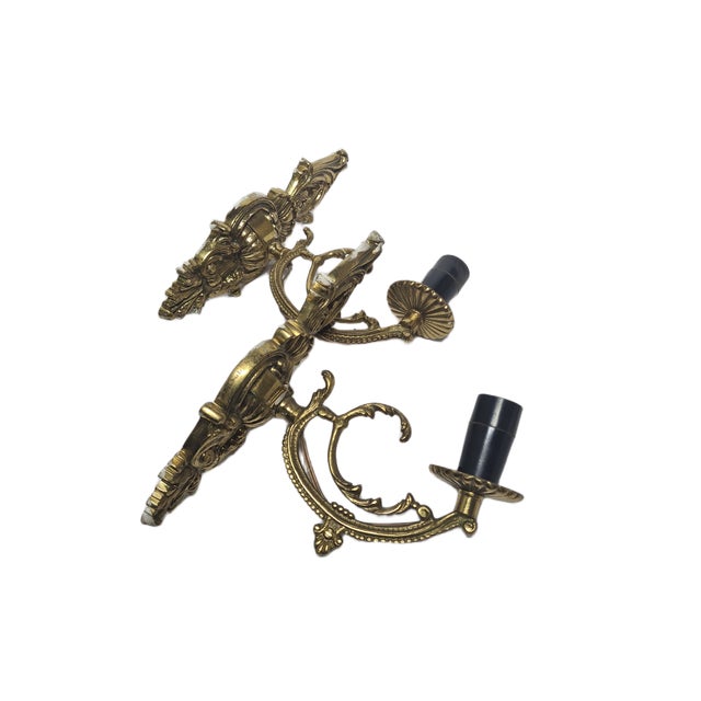 Rococco Style Sconces, Poland, 1970s, Set of 2 For Sale - Image 13 of 14