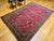 Antique Persian Khorassan Rug, Hand-Knotted Wool, Tree of Life Pattern, Crimson Red & Blue, 6x9 For Sale - Image 9 of 18