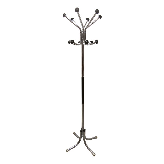 Industrial Coat Rack with Twelve Hooks, 1970s For Sale