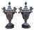 Napoleon III Covered Vases in Spelter with Marble Bases, Set of 2 For Sale