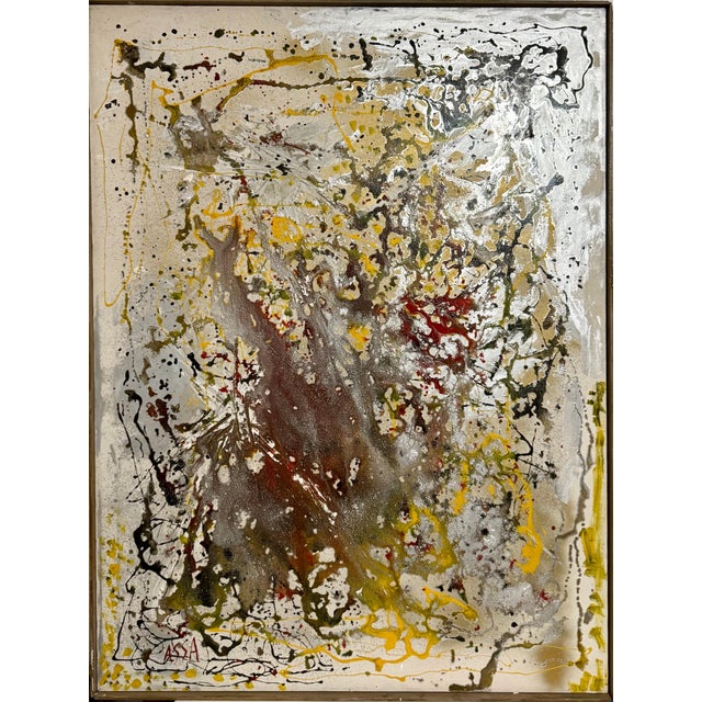 Fereydoun Rahimi Assa, Modernist Persian Iranian Middle Eastern Abstract Fereydoun Assa Oil Painting For Sale - Image 14 of 16