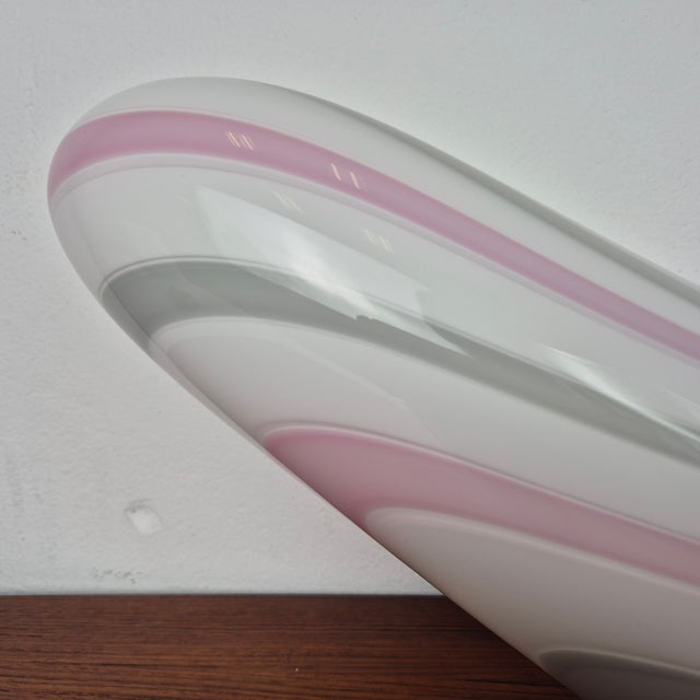 Glass Art Crescent Shaped Table Lamp from Vetri-Murano, 1960s For Sale - Image 6 of 14