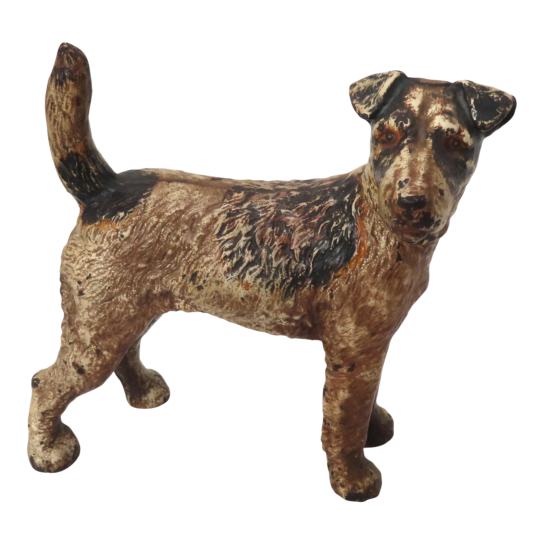 Vintage 1930s Hubley Manufacturing Company Cast Iron Fox Terrier