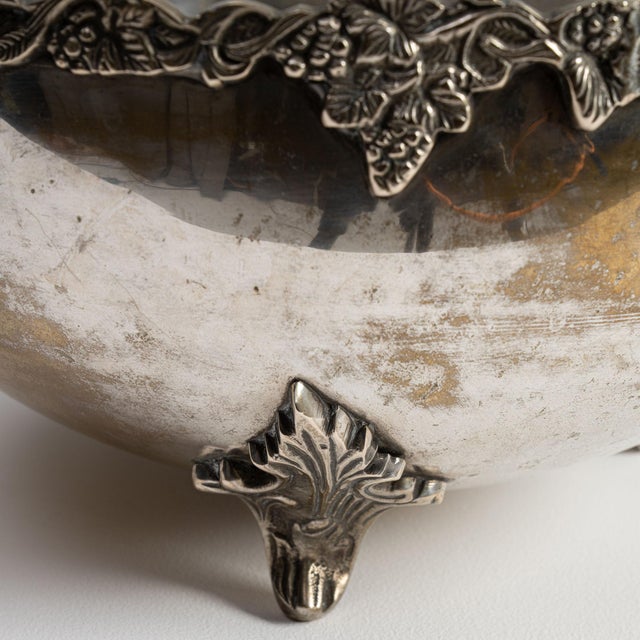 Baroque Early 20th Century France Baroque Silver Serving Bowl For Sale - Image 3 of 15