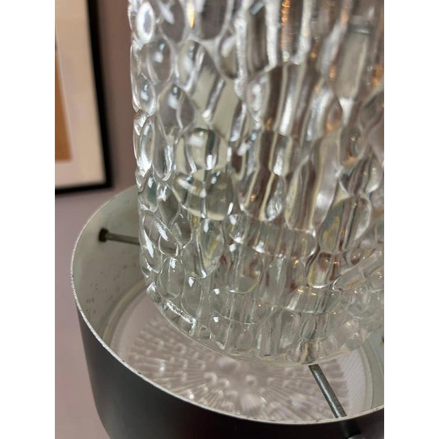 Black Black Frosted Glass Pendant Lamp by Carl Fagerlund for Orrefors For Sale - Image 8 of 11