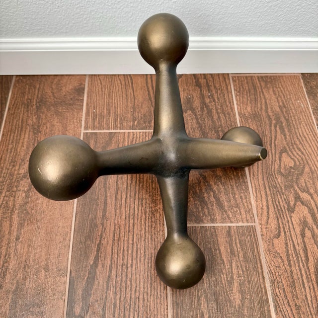 Giant Mid Century Modern Bill Curry Jax Jacks Bookend Doorstop 11” - 13” Vintage For Sale In Palm Springs - Image 6 of 9