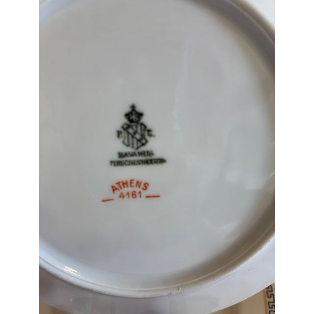 Vintage Bavaria Athens Greek Key Bread Plates - a Pair For Sale - Image 9 of 10