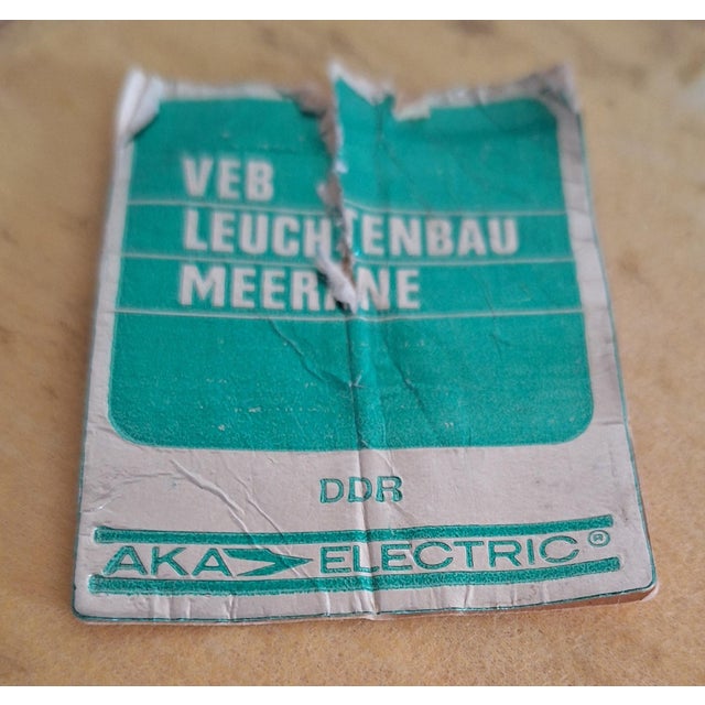 Wood German Pine Table Lamp with Beige Fabric Shade from AKA-Electric, 1970s For Sale - Image 7 of 8