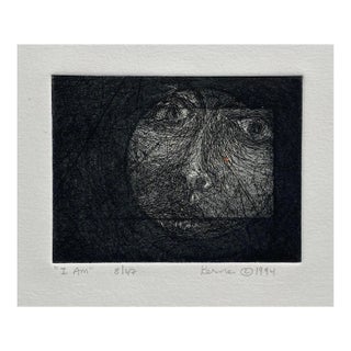 1994 Barbara Kerne I Am Etching With Hand Coloring For Sale