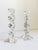 Transparent Postmodern Zigzag Crystal Candlesticks, a Pair For Sale - Image 8 of 11