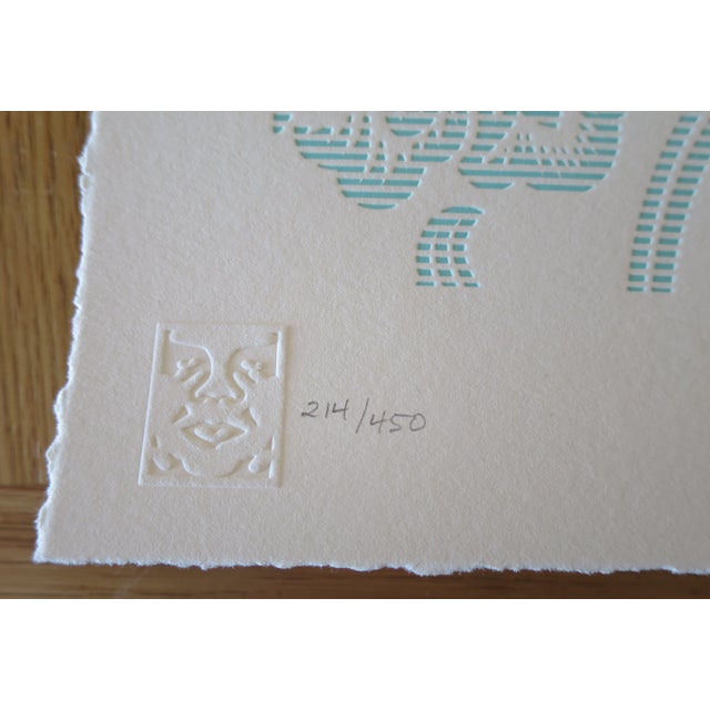 Shepard Fairey (Obey), Global Warning Letterpress, 2016, Serigraph For Sale - Image 4 of 5