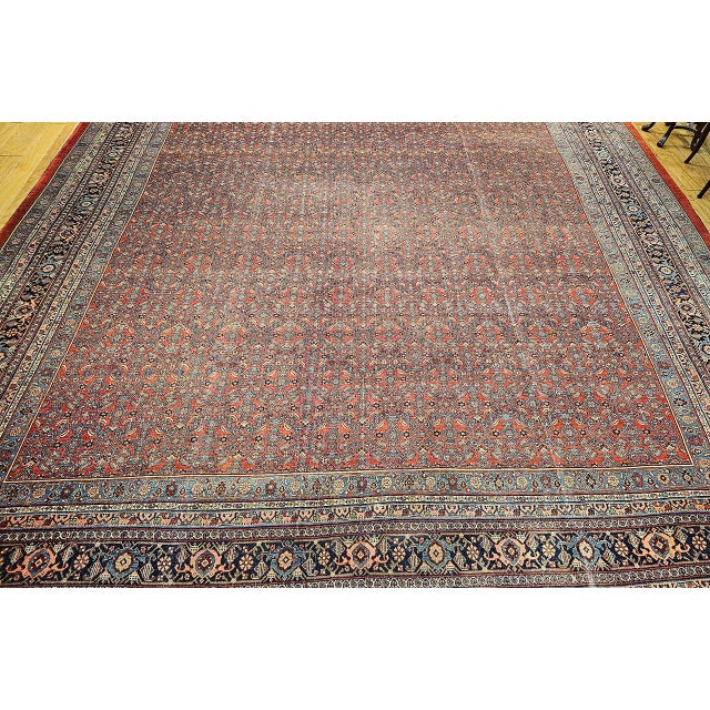Textile Early 20th Century Bidjar Rug For Sale - Image 7 of 18