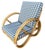 Mid-Century Modern 1950s Restored Mid-Century Double Strand Full Round Rattan Lounge Chair For Sale - Image 3 of 7