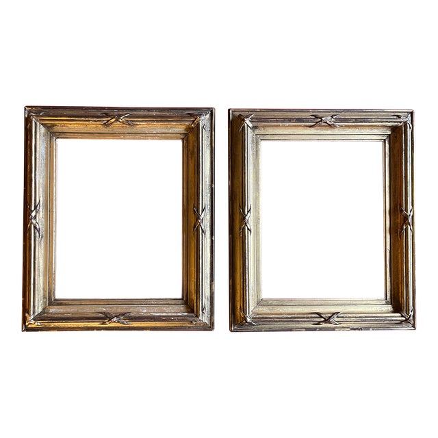 Antique 19th Century English Gilt Wood Frames for Painting or Drawing - a Pair For Sale