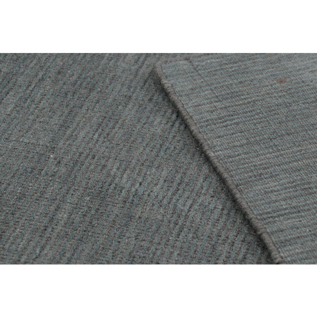 Rug & Kilim’s Modern Textural Rug in Gray Tones & Striae For Sale In New York - Image 6 of 6