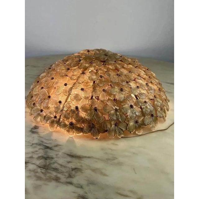 Italian Murano Glass Ceiling Lamp by Archimede Seguso, 1960s For Sale - Image 4 of 11