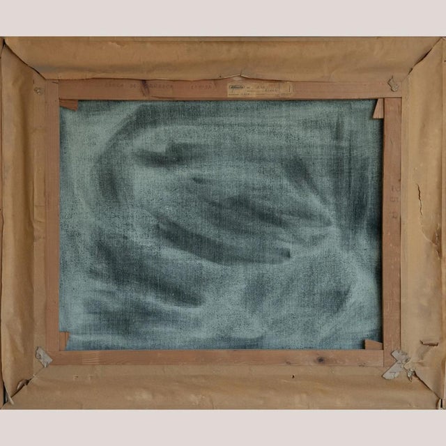 Escola d'Olot Artist, Cerca de Sarroca Landscape, 1970s, Oil on Canvas For Sale - Image 7 of 10