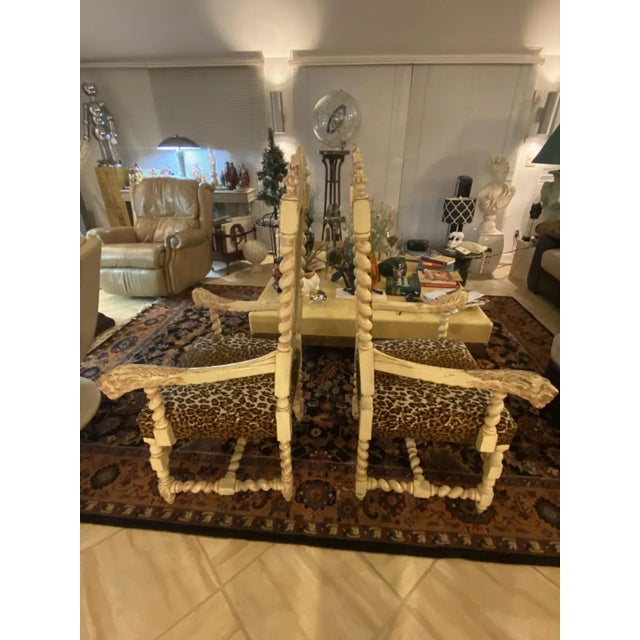 19th Century Gothic Lion Head & Griffin Armchairs - A Pair For Sale In Philadelphia - Image 6 of 13