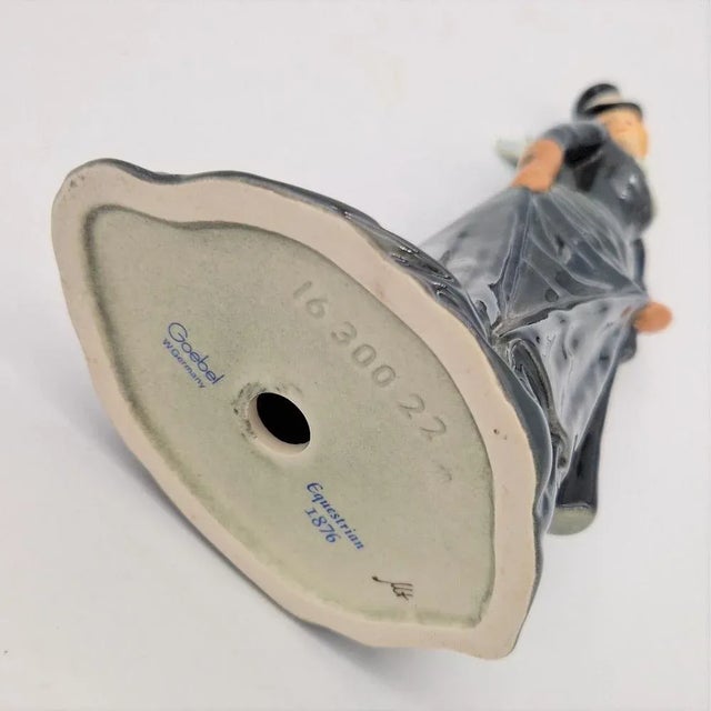 Mid-Century Modern Equestrian Porcelain Figure by Göbel, 1970s For Sale - Image 3 of 6