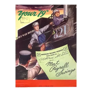 "Your '19'" Vintage Wwii u.s. Treasury Poster, 1944