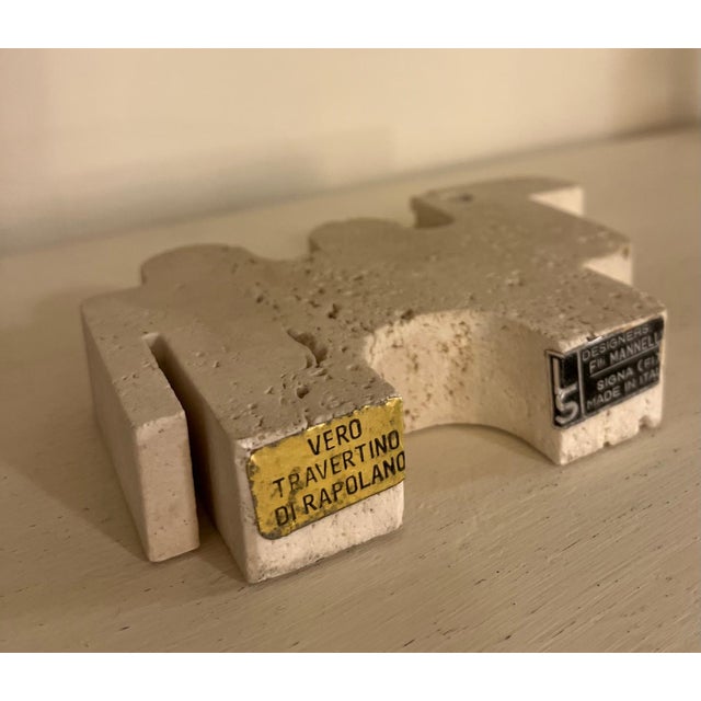 Enzo Mari Camel Sculpture in Travertine by Fratelli Mannelli, Italy, 1970s For Sale - Image 4 of 5