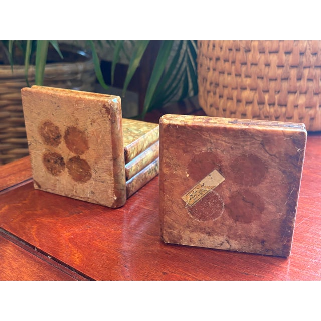 Italian 1970s Alabaster Books Bookend Pair For Sale - Image 6 of 7