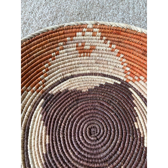 African African Coiled Straw Basket For Sale - Image 3 of 5