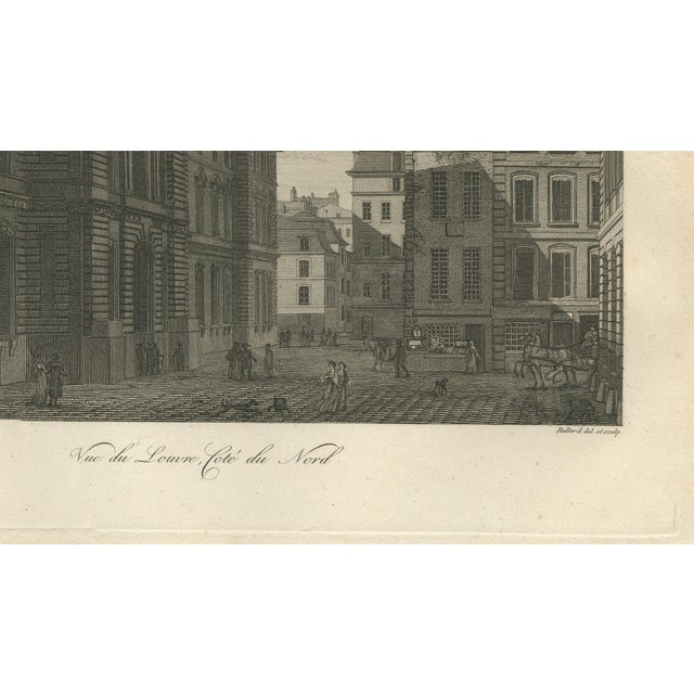 Early 19th Century Baltard, Louvre Architectural Views, Paris, 1803, Engraving For Sale - Image 5 of 9