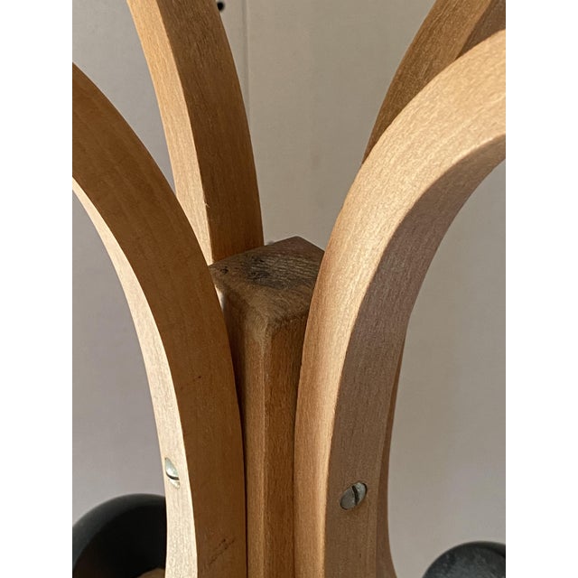 Black Vintage Stella Coat Rack in Beech, 1950s For Sale - Image 8 of 14