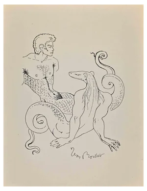 Leon Boullet, Metamorphosis, Lithograph, 1950s