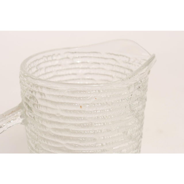 Glass Petite Mid-Century American Modern Soreno Bark Glass Pitcher by Anchor Hocking For Sale - Image 7 of 9