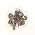 Bochic "Orient" Vintage Fancy Sapphire & South Seal Baroque Pearl Brooch For Sale - Image 14 of 18