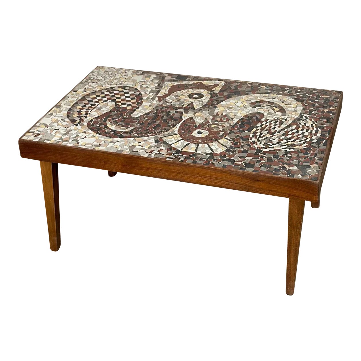 1980s Vintage Mosaic Coffee Table Chairish