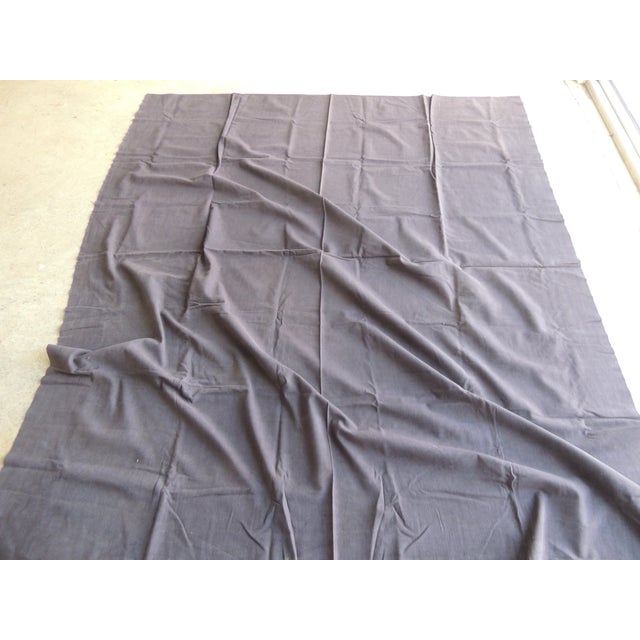 French Antique Heavy Linen Bed Sheet For Sale - Image 4 of 9