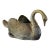 Mid Century Italian Brass Swan Planter For Sale