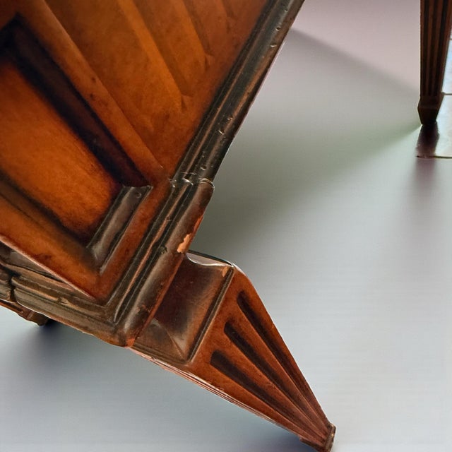 2010s Theodore Alexander Madrid Collection Inlaid Wood Louis XVI Italian Side Table For Sale - Image 5 of 8