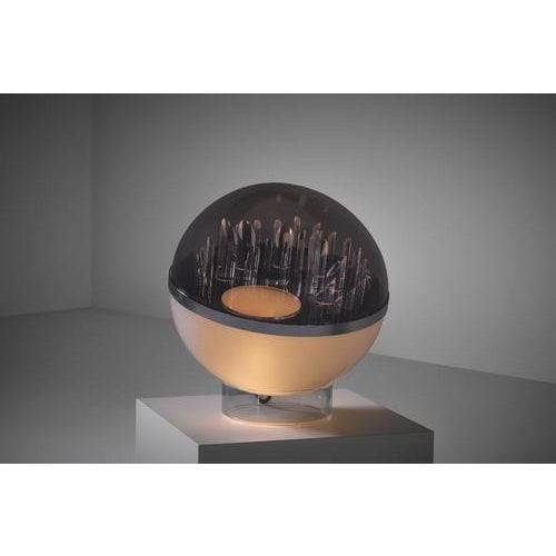 Sculptural Globe-Shaped Table Lamp by Gaetano Missaglia, 1970s For Sale - Image 11 of 11