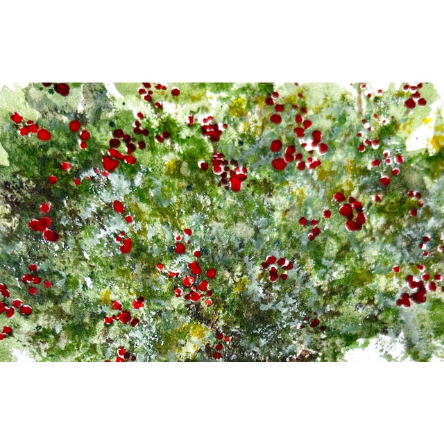 Miniature original watercolor painting of one of the many apple trees here in farm country, Idaho. This one is on my...