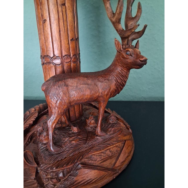 Black Forest Canterbury-Ètager with Deer, 1950s For Sale - Image 6 of 7
