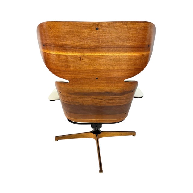 Mid-Century Modern PLYCraft Mr. Chair & Ottoman - Refinished! For Sale In Philadelphia - Image 6 of 11