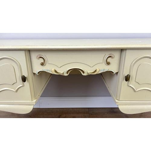 Sideboard Vintage French Shabby Chic Louis Style Carved Storage Cabinet Lot 4835 For Sale - Image 4 of 15