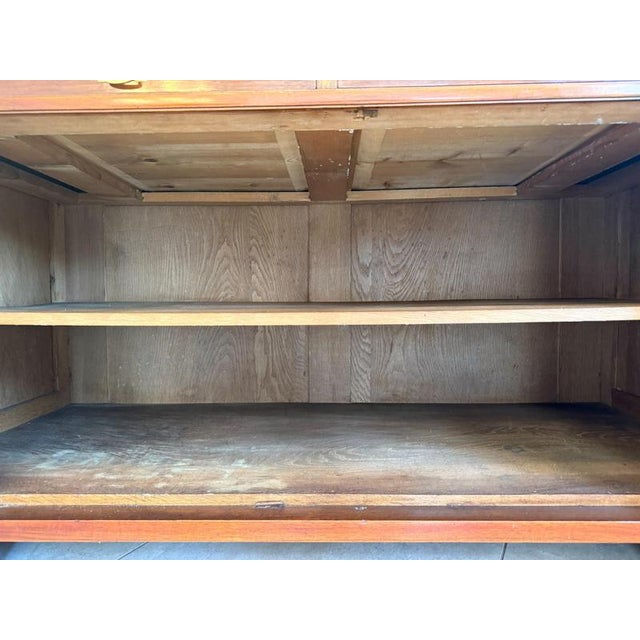Brown Art Nouveau Buffet in Oak Veneer, 1920s For Sale - Image 8 of 13