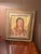 Oil painting of a Native American man wearing a shell necklace in the style of Nicolai Fechin and Robert Henri Presented...