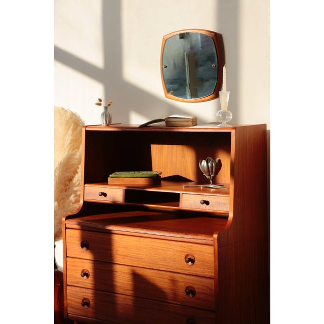 Brown Vintage Scandinavian Teak Secretary from Mse Mobler, 1960s For Sale - Image 8 of 18