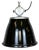 Industrial Black Enamel Factory Pendant Lamp from Elektrosvit, 1960s For Sale