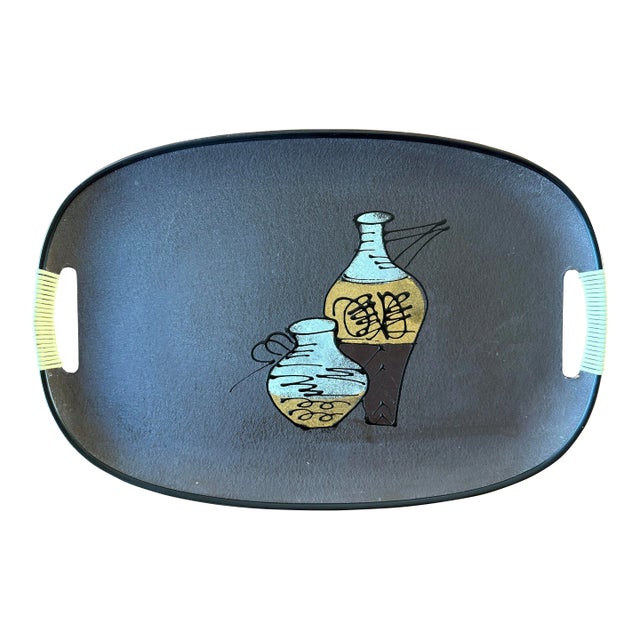 Mid Century Hand Painted Tilso Japan Tray For Sale