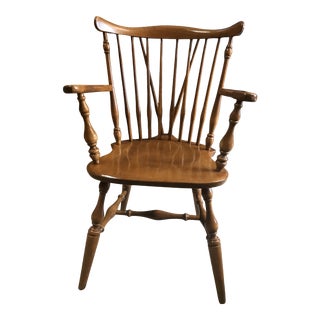 Ethan Allen Heirloom Maple Fiddleback Duxbury Side Chair 10-6020 For Sale