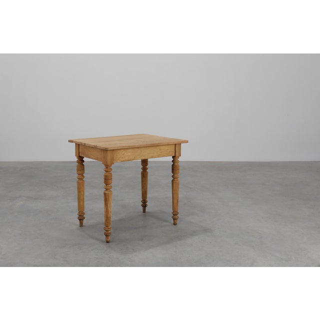 Rustic French Provençal Beech Side Table, 1850 For Sale - Image 14 of 15